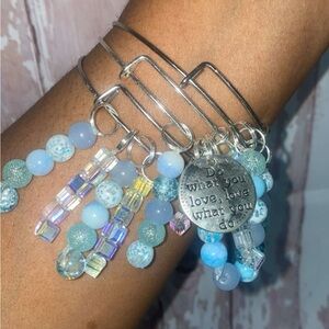Blu sky vibes adjustable bangles